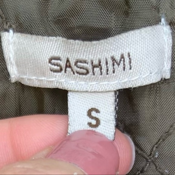 Sashimi: Utility style jacket with lots of details!  Ladies size S. - Picture 9 of 11